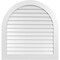 Ekena Millwork Round Top Surface Mount PVC Gable Vent: Non-Functional, w/ 3-1/2"W x 1"P Standard Frame, 40"W x 42"H GVPRT40X4201SN - alternate 1